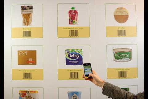 Shopping walls such as Ocado’s are an engaging way to use mobile commerce